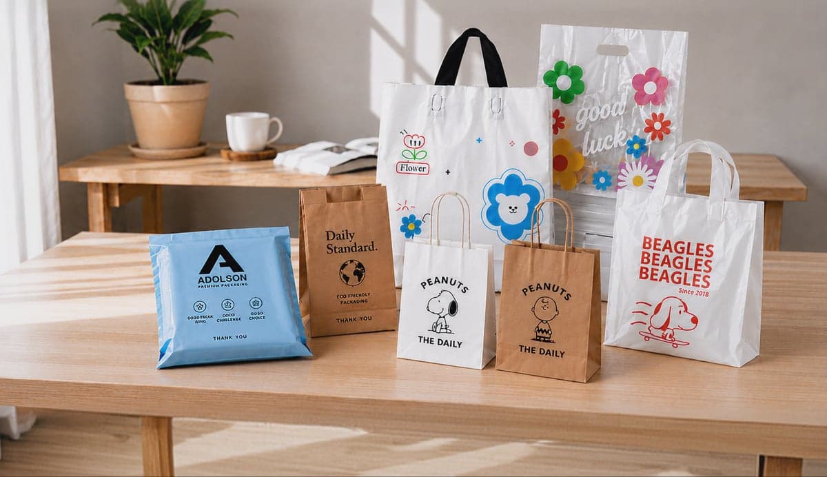 Пакети з логотипом — зразки продукції packOk